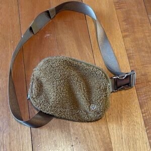 lululemon athletica Brown Fleece Crossbody Bag